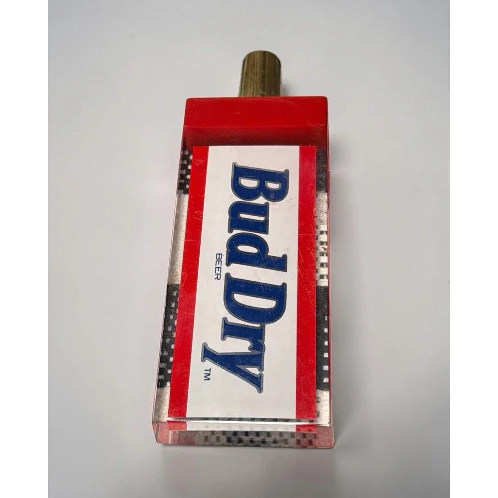 Vintage‎ Bud Dry Bar Tap Handle Budweiser 6” long